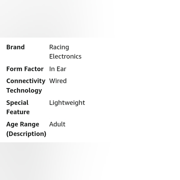 Racing Electronics RT006 Headset Platinum Series - Picture 4 of 4